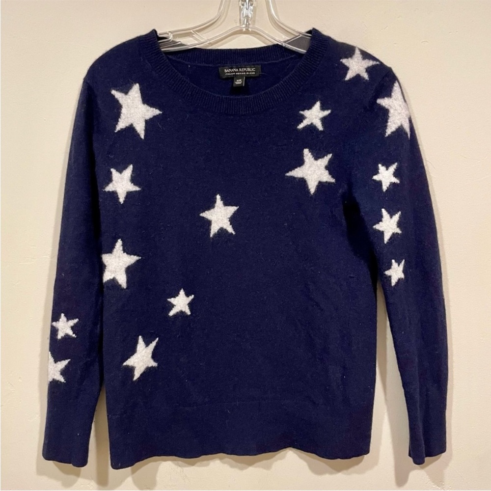 Banana Republic Star Italian Merino sweater xs
